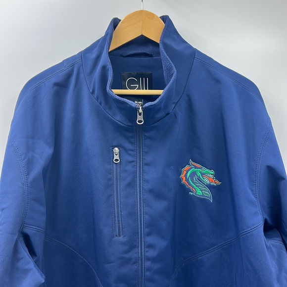 G-lll XFL SEATTLE SEA DRAGON MENS SIZE 3XL FULL ZIP JACKET NAVY BLUE - Picture 2 of 11